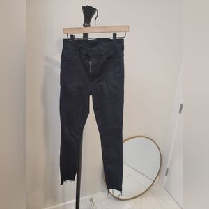 MOTHER "The Stunner Zip Ankle Step Fray" Size 27